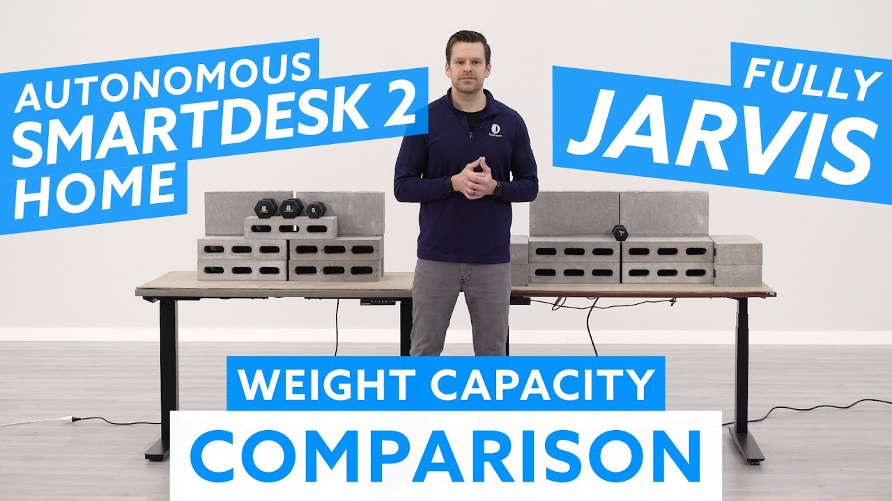 Autonomous SmartDesk 2 Home vs. Fully Jarvis Standing Desk Weight Capacity Comparison