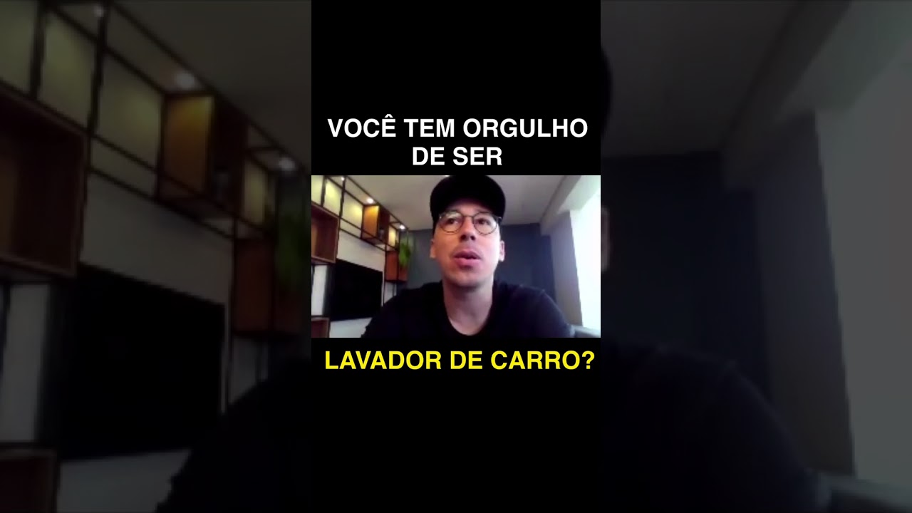 Igor Raboni falando sobre ser lavador de carros