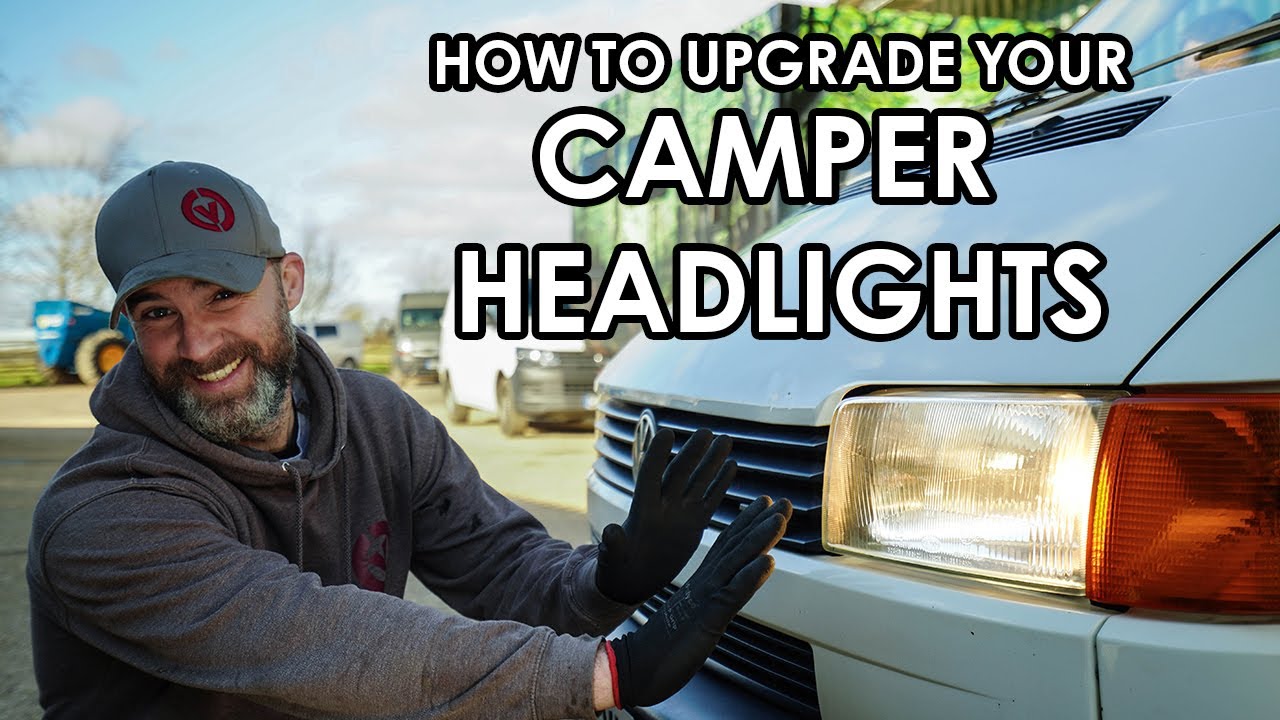 HOW TO FIT A HEADLIGHT WIRING LOOM AND NEW BULBS TO YOUR CAMPER.