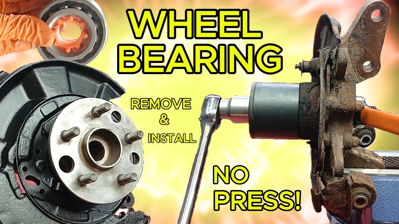 Toyota Wheel Bearing Removal & Install, No Press, Home Setup