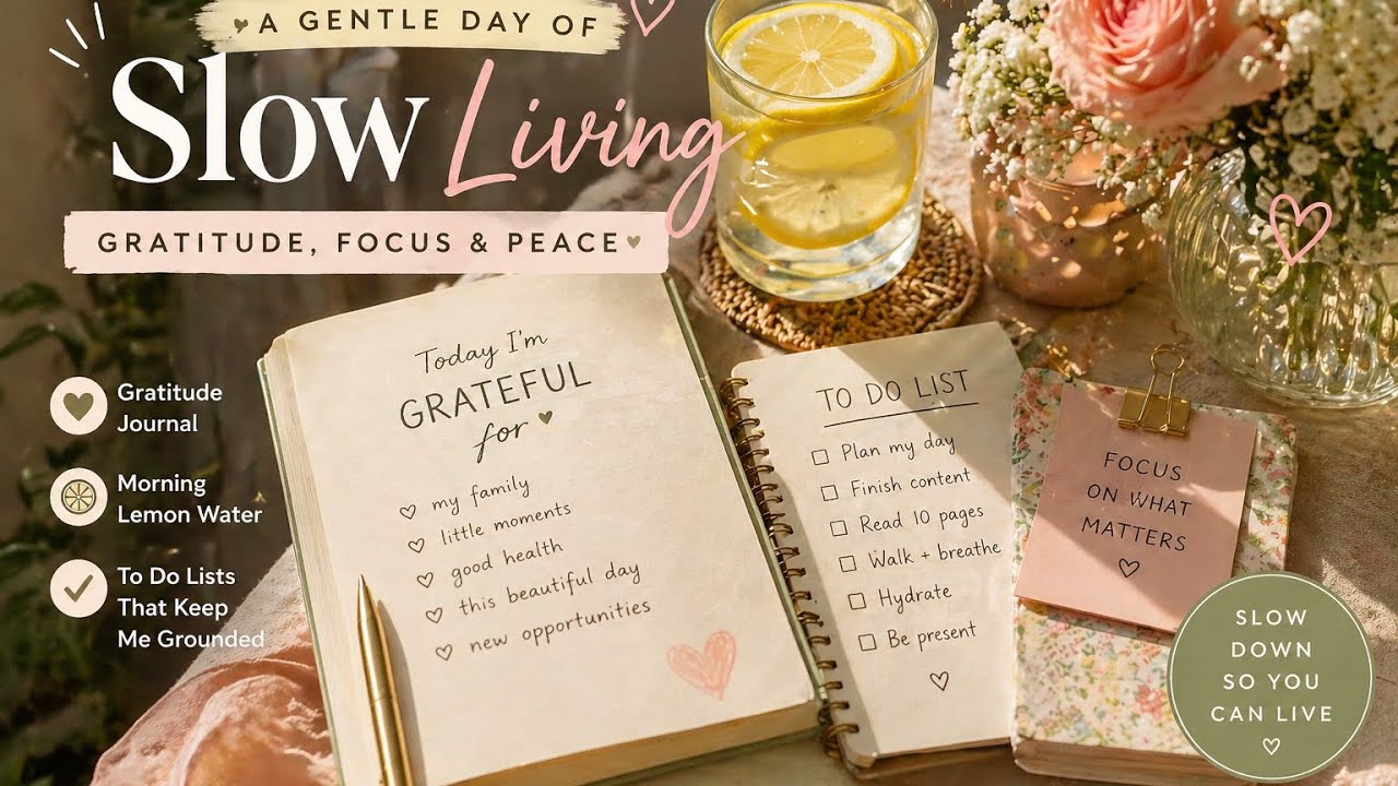 Slow Living Morning Routine | Mom Me-Time & Mindful Moments