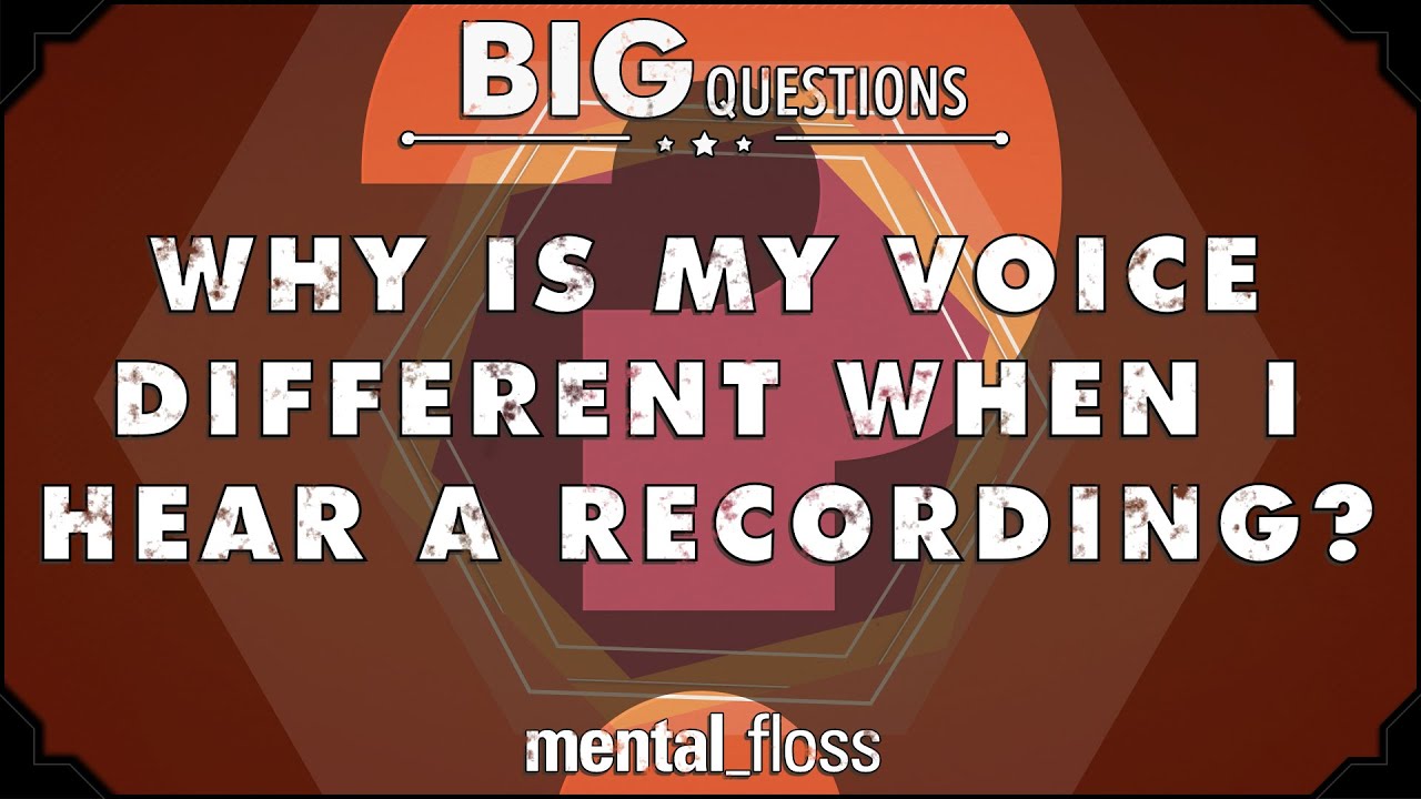 Why is my voice different when I hear a recording?  - Big Questions - (Ep. 207) | Mental Floss