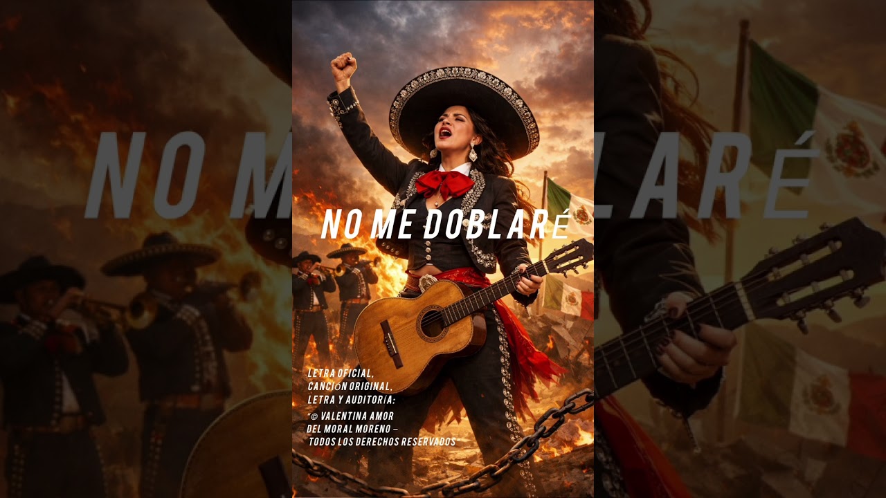 No me doblaré 🎶 Letra Oficial, canción Original/Valentina Amor Del Moral Moreno.