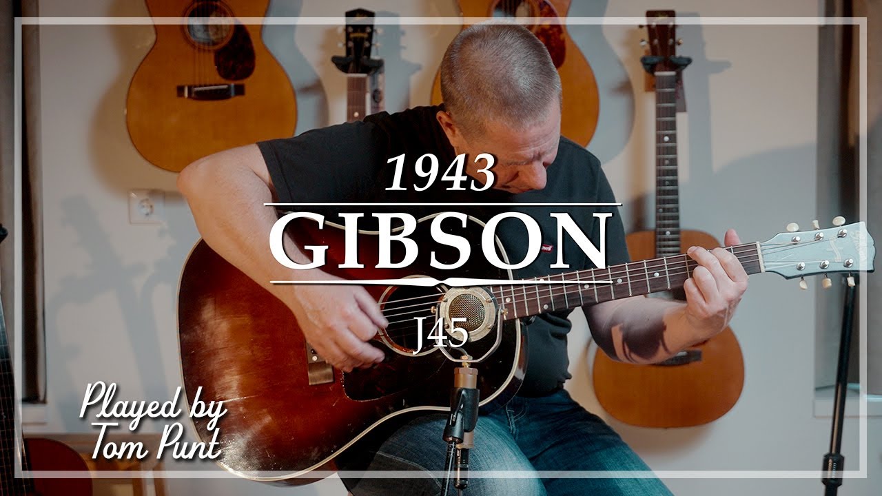 Gibson Southern Jumbo Banner Brazilian Sides Mahogany Back 1943 played by Tom Punt | Demo