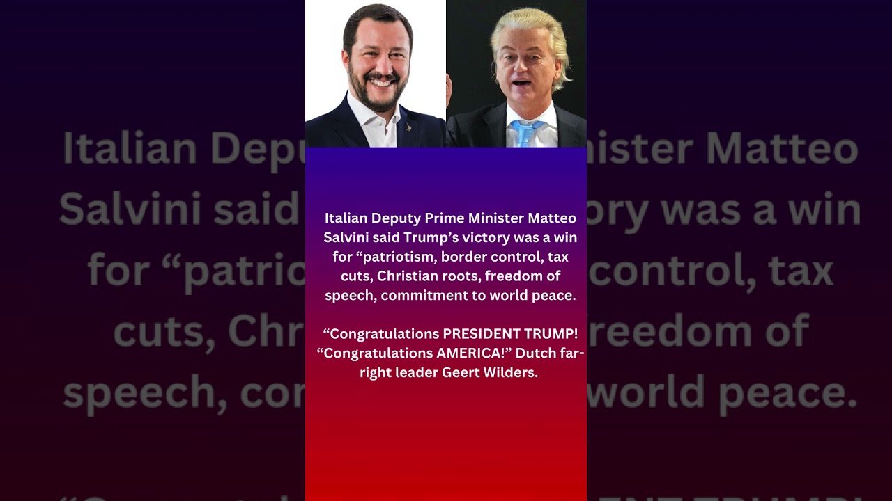 World Leaders Congratulate Donald Trump &lsquo;History&rsquo;s Greatest Comeback