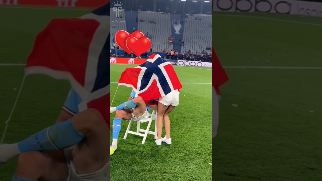The norwegian football star's love 😅&hearts;️ || #football #love #funny #norwegian #norway #shorts