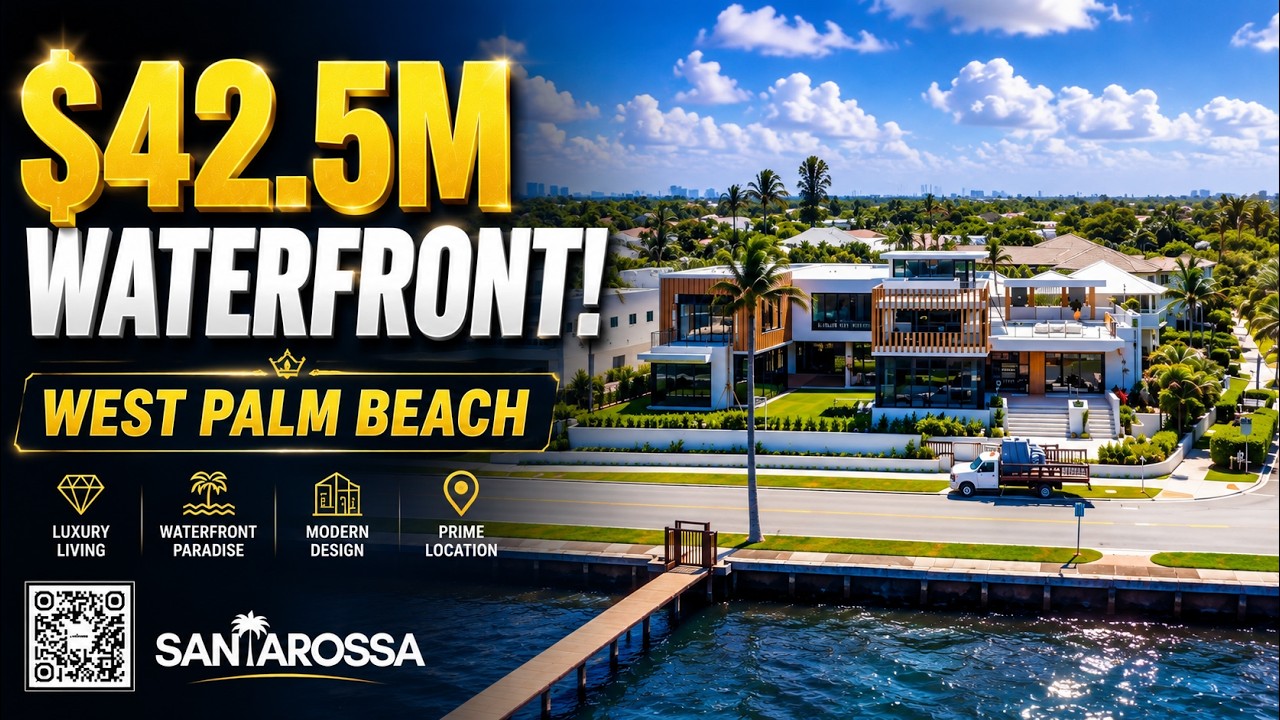 Inside a $42.5 Million MEGA MANSION in West Palm Beach | Luxury Home Tour  | Gino Santarossa 