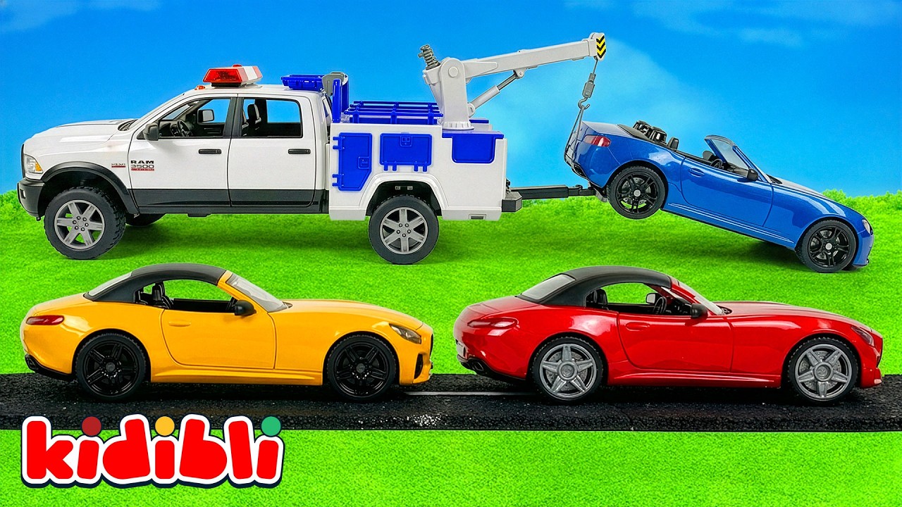 La macchinina giocattolo deve essere riparata! 🚘👨‍🔧 Macchinine giochi per bambini | Kidibli