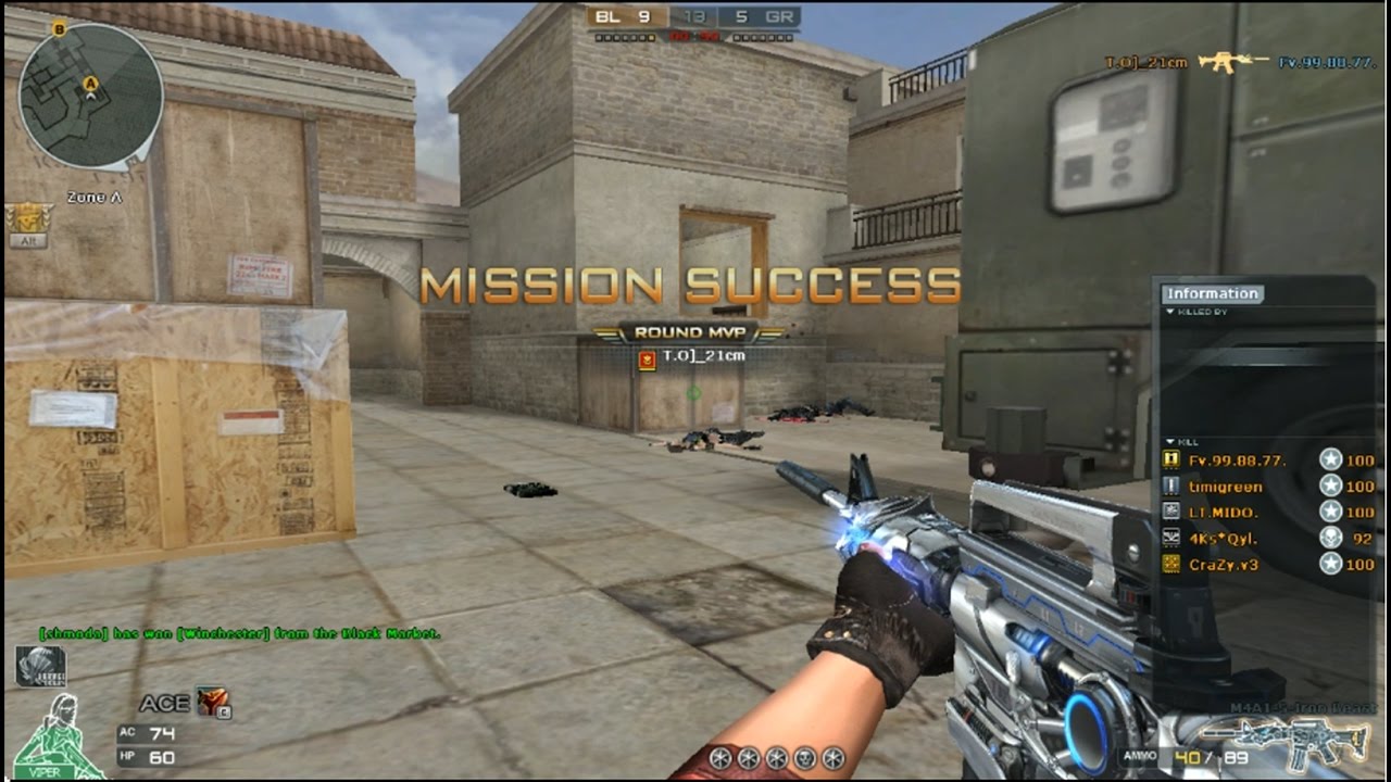 CrossFire M4A1 S-Iron Beast Map Black Widow