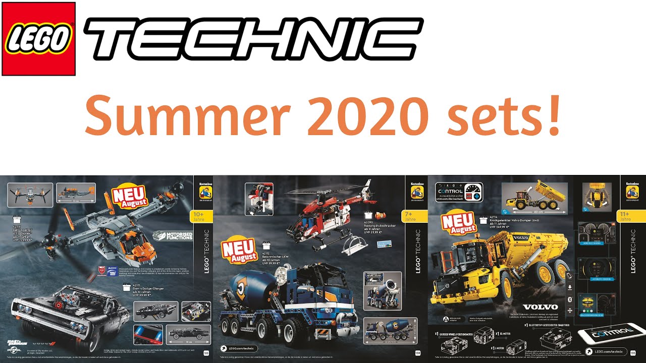 New Summer 2020 LEGO Technic Sets Revealed!│Brick News