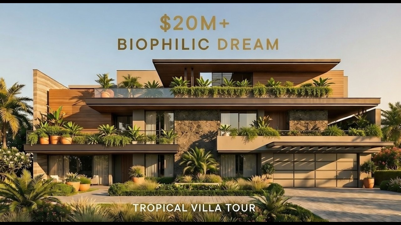 $20M Modern Luxury Villa 2026 | Tropical Biophilic Dream Home Tour