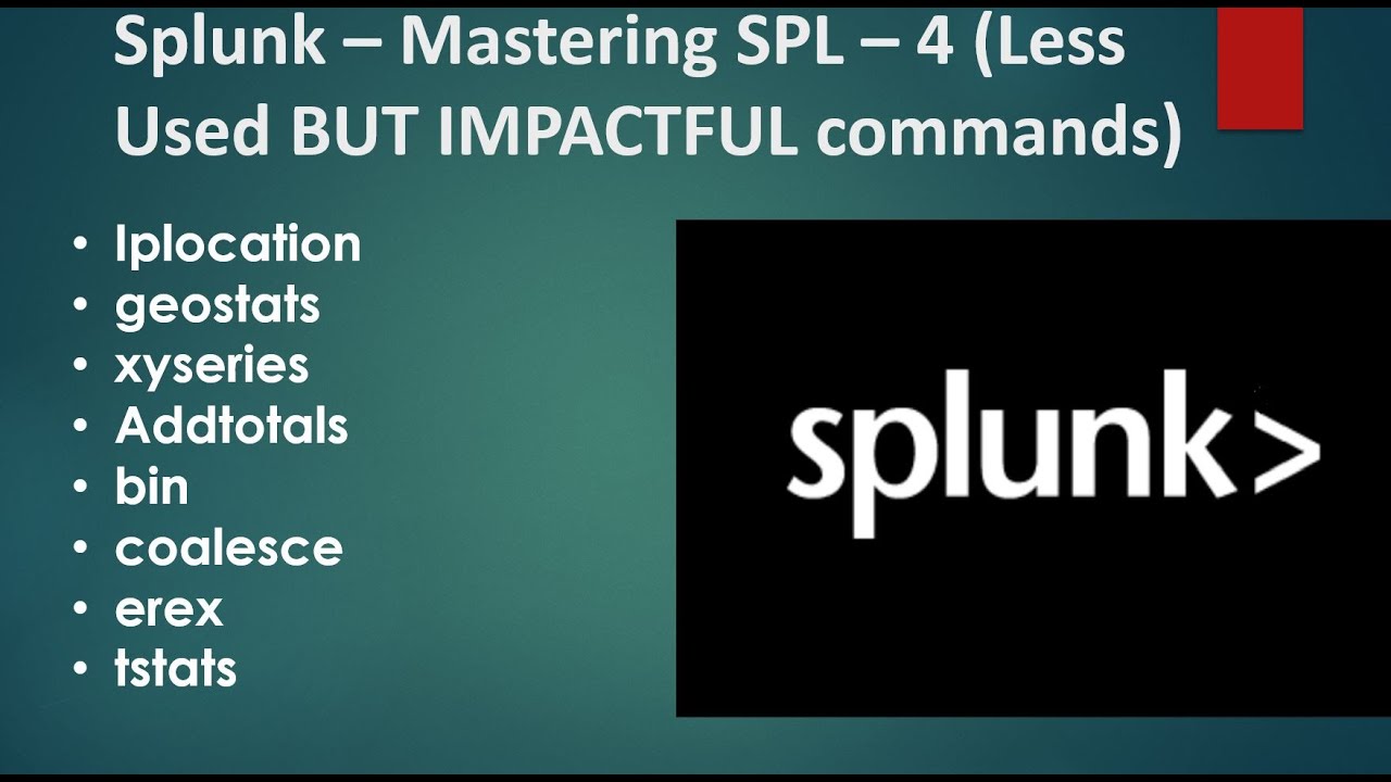 Splunk &mdash; освоение SPL (4) Редко используемые, но важные команды