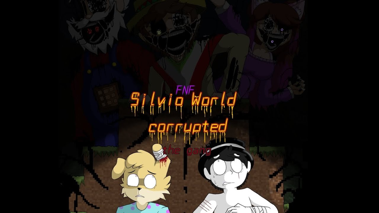 Friday Night Funkin Concept ( SILVIO WORLD CORRUPTED ) The gang #art #pibby