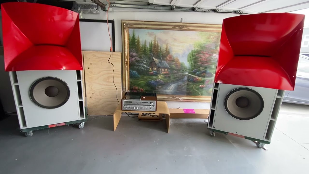 JBL 2360 HORN  DIY PROJECT DONE (Test at my garage)