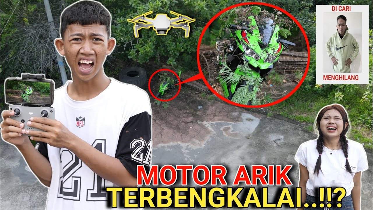 ARIK KECEL4KAAN??😭 MOTORNYA DITEMUKAN DISEMAK2 SAMPE TERBENGKALAI?? | Mikael TubeHD