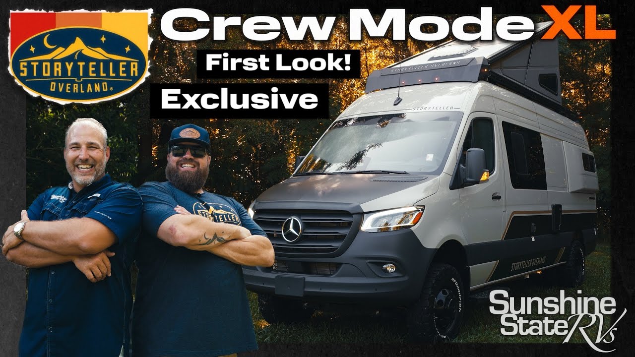 Exclusive First Look: 2026 Storyteller Crew Mode XL | Off-Grid Sprinter Van with Hard-Sided Pop-Top
