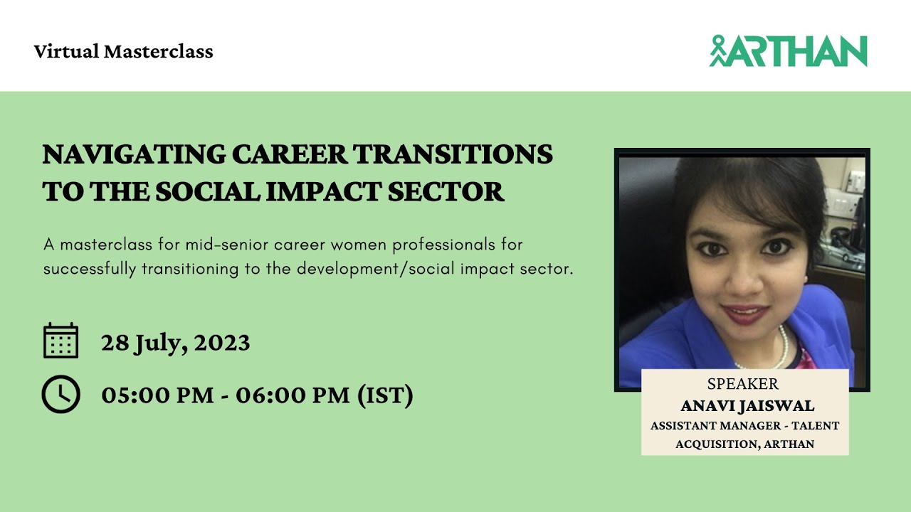 Masterclass: Navigating Career Transitions to the Social Impact Sector