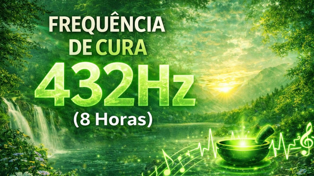 FREQUÊNCIA DE CURA 432HZ (8 HORAS) | SONO PROFUNDO, REGENERAÇÃO E PAZ INTERIOR