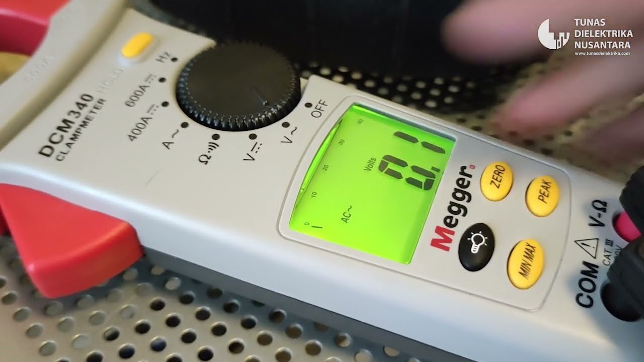 Fitur & Fungsi Tombol Megger DCM340 Digital Clampmeter