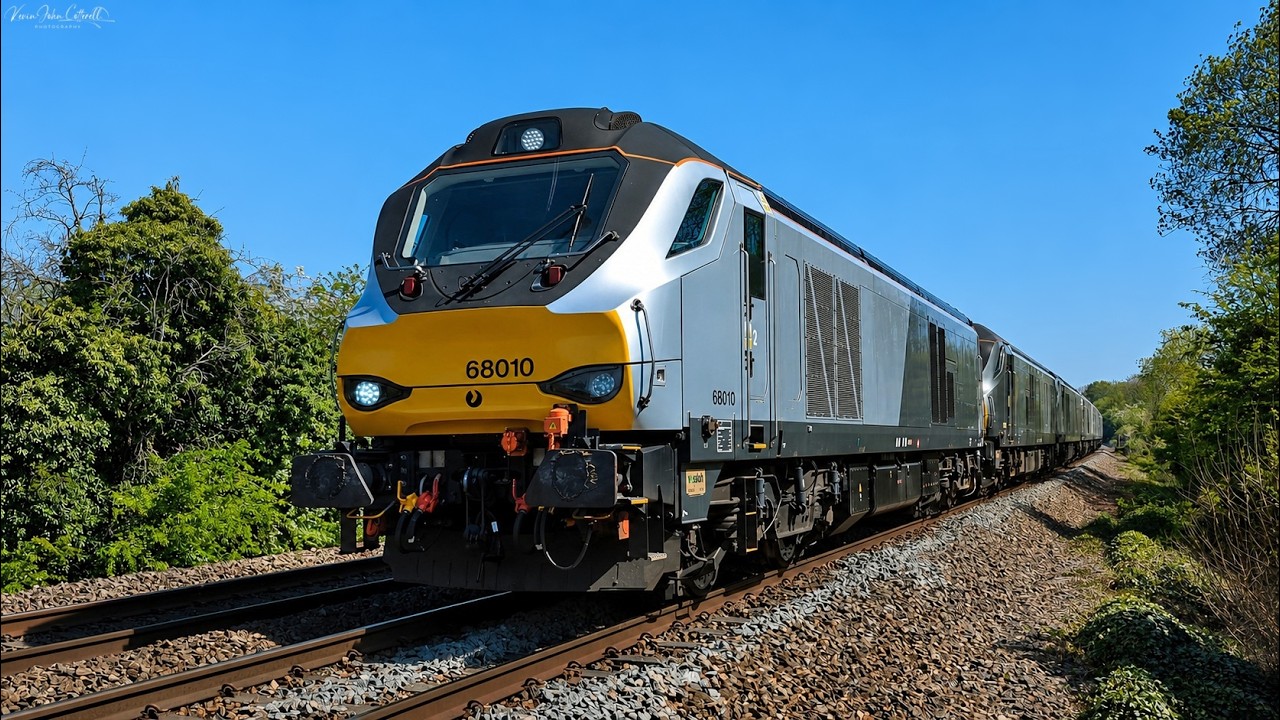Direct Rail Services, DRS, ex-Chiltern, Class 68010, 013, 014, 015, 012 & 011 #class68 #loco #train