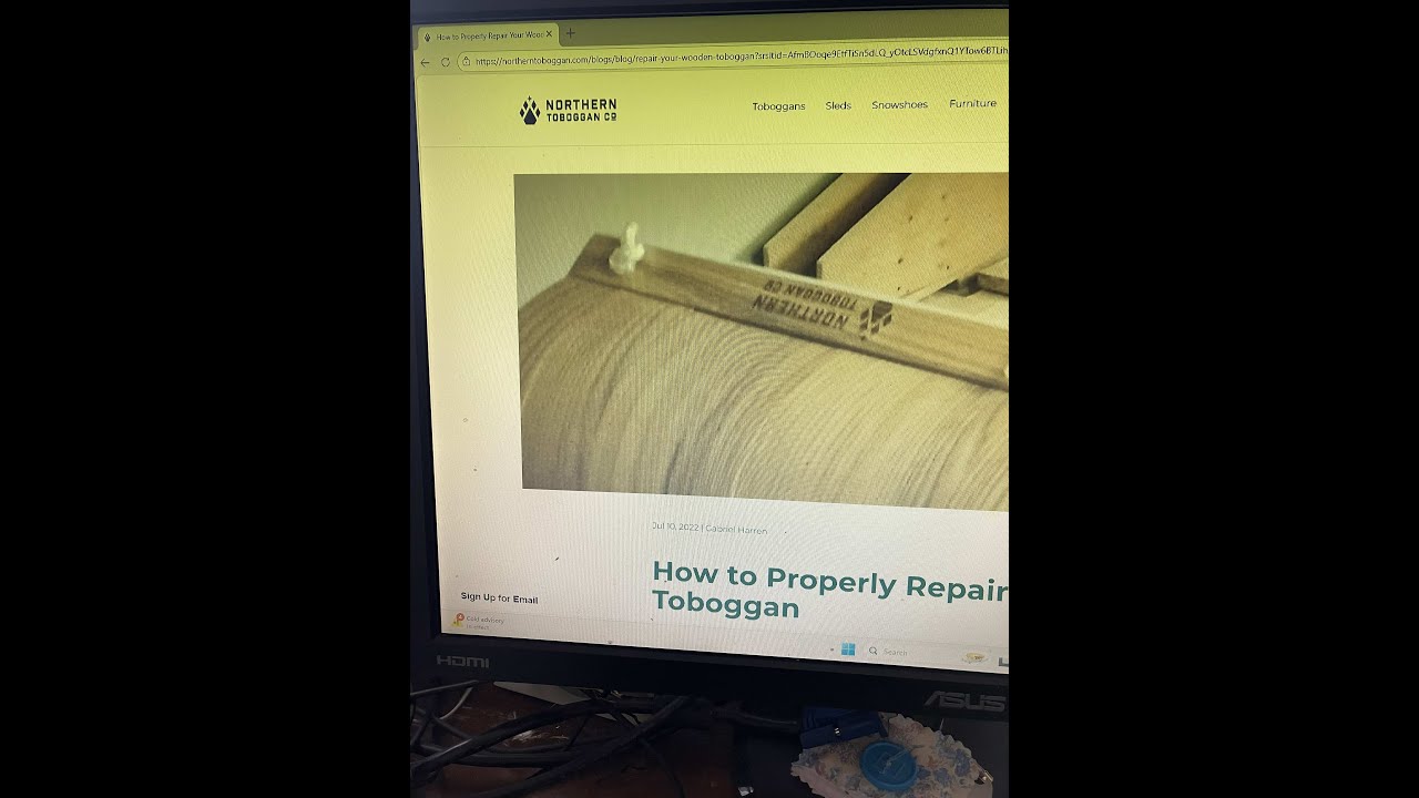 toboggan refurbish, log skidding, Jan 24, 2026