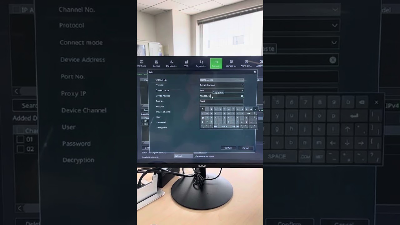 Tiandy NVR Channel Setting&change APP preview display