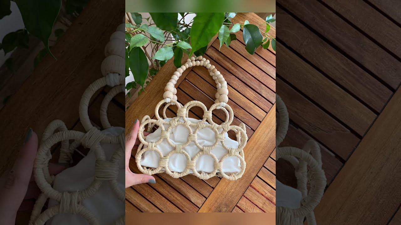 Hasır çanta yapımı // How to make a straw bag ?