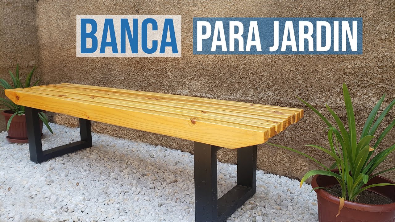 CÓMO hacer una BANCA para JARDIN o EXTERIORES