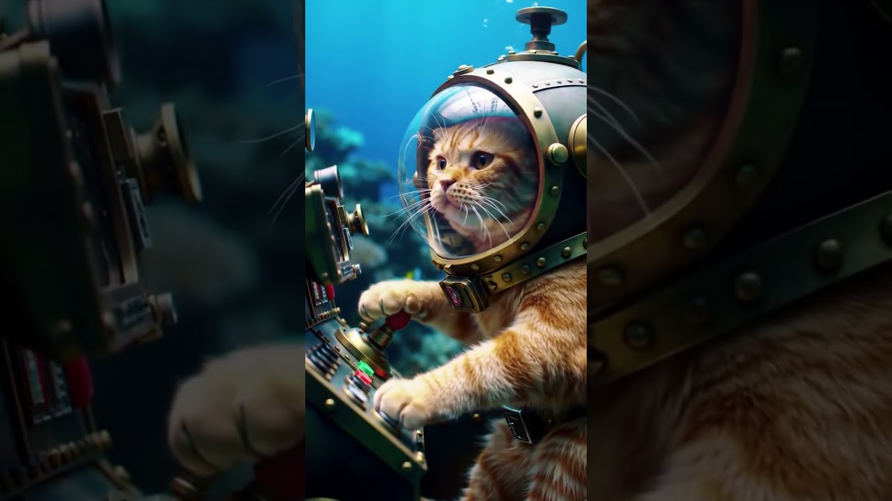 Underwater Cat #Ai