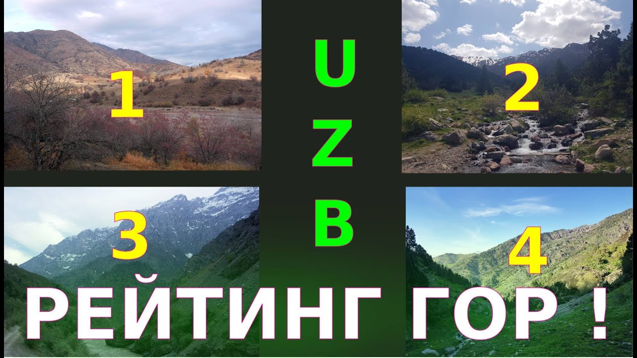 ГОРНЫЕ ПОХОДЫ УЗБЕКИСТАН. ЛОКАЦИ ГОР. MOUNTAIN HIKING IN UZBEKISTAN.Comparison OF MOUNTAIN LOCATIONS
