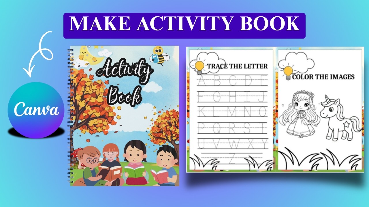 Make a Kids Activity Book in Canva | Easy Canva Tutorial for Etsy & Amazon KDP