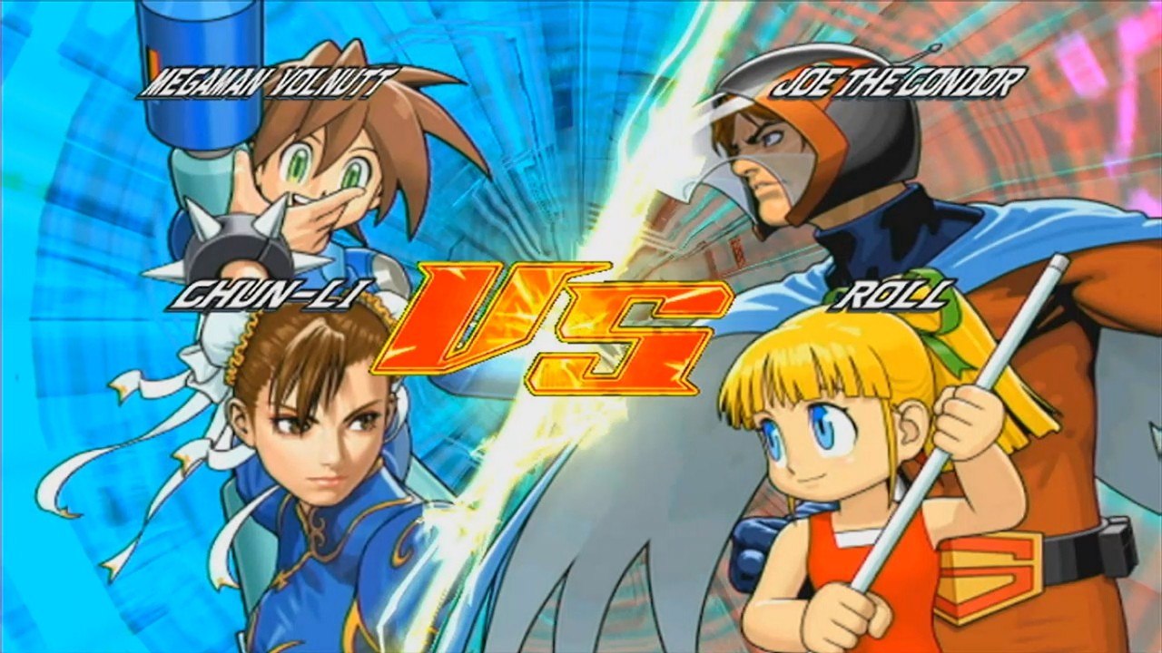Tatsunoko vs Capcom Chun-Li and Mega Man Volnutt arcade mode