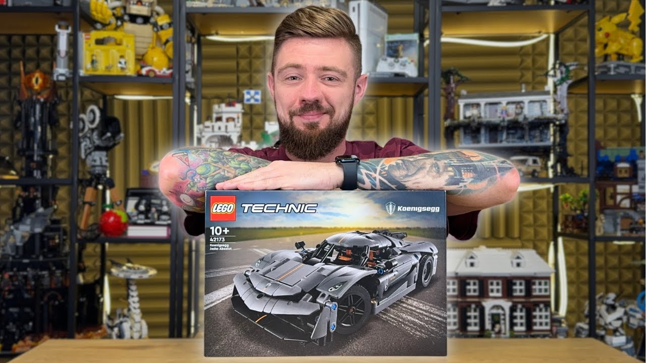 SZARY HIPERSAMOCHÓD KOENIGSEGG JESKO ABSOLUT 🛞 LEGO TECHNIC 42173 RECENZJA