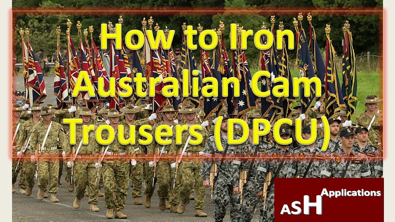 How to Iron Australian DPCU Trousers