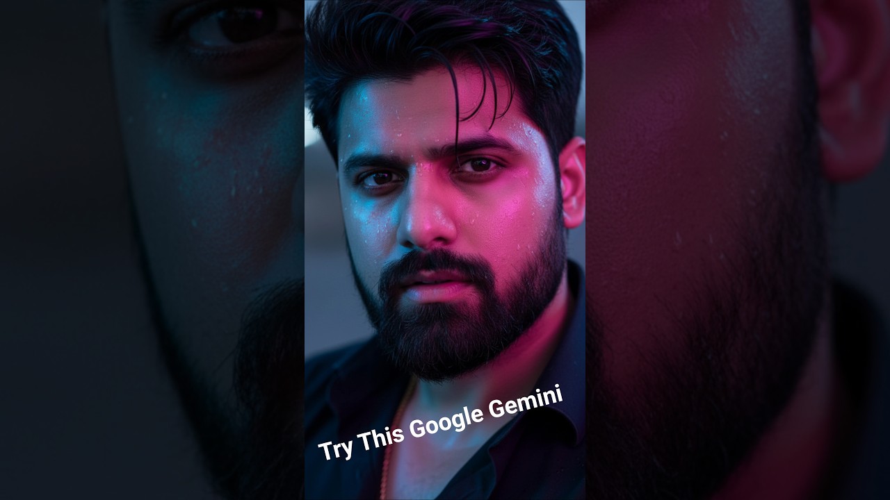 Google Gemini Ai Photo Editing | Ai Neon Portrait Style Photo Editing Prompts |Gemini Photo Edit #ai