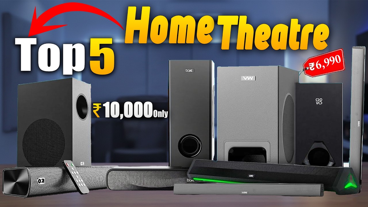 Top 5 Best home theater system under 10000 | home theater system under 10000 👉dolby atmos soundbar💥