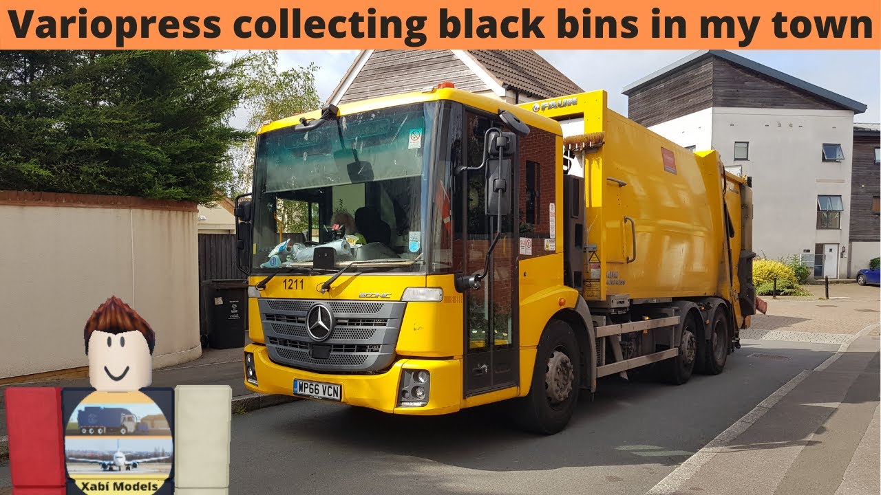 Variopress collecting Black bins in my town!