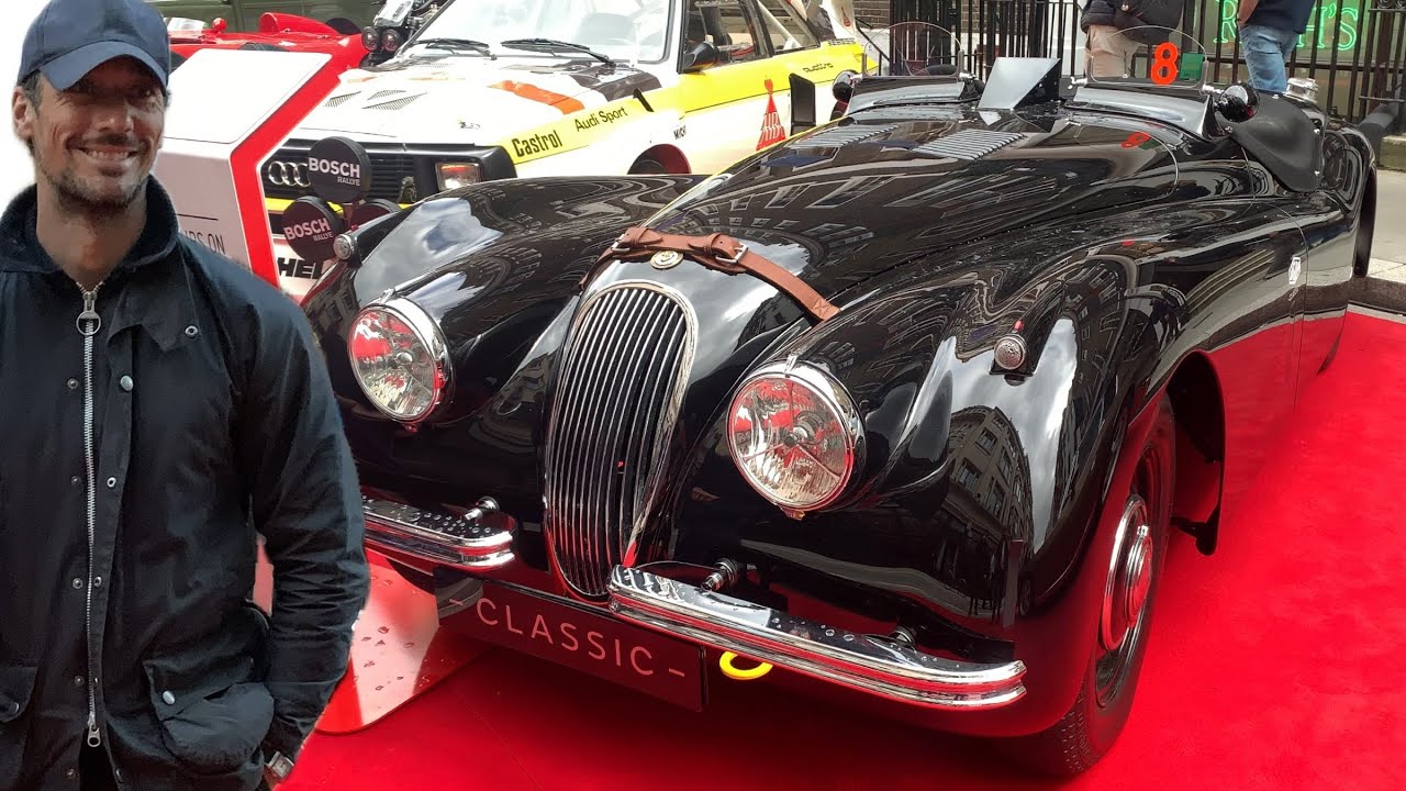 David Gandy on his Custom Made Jaguar XK120, Mille Miglia, Fashion at Concours on Savile Row