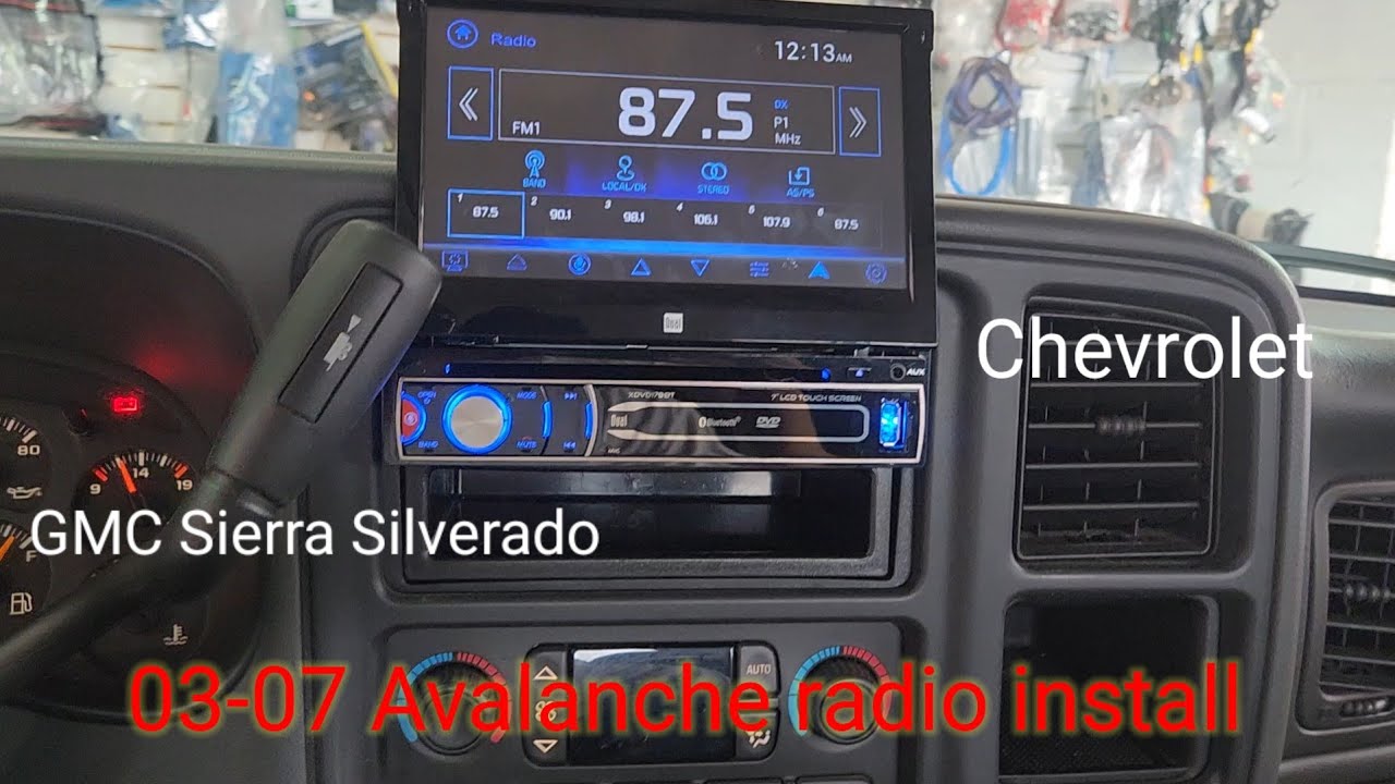 Установка радиоприемника Chevy Avalanche 03-07