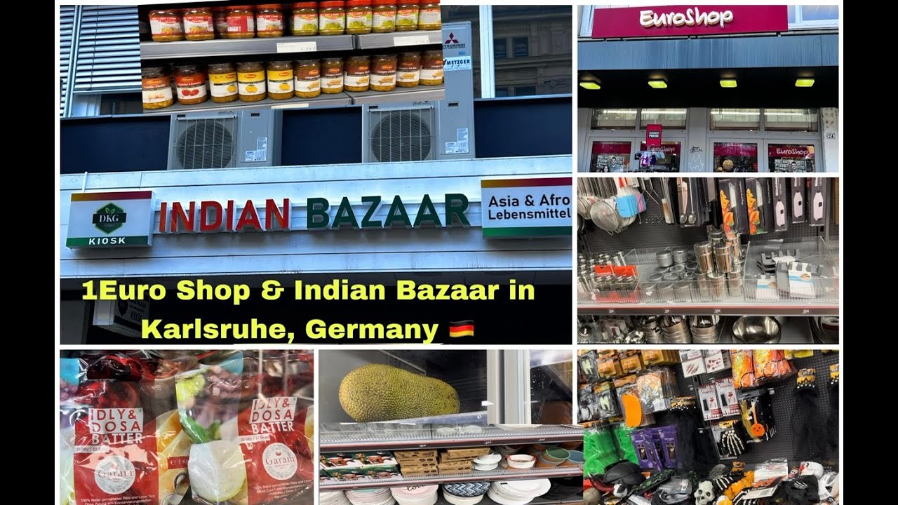 1 Euro💶 Shop & Indian Bazaar in Karlsruhe, Germany 🇩🇪