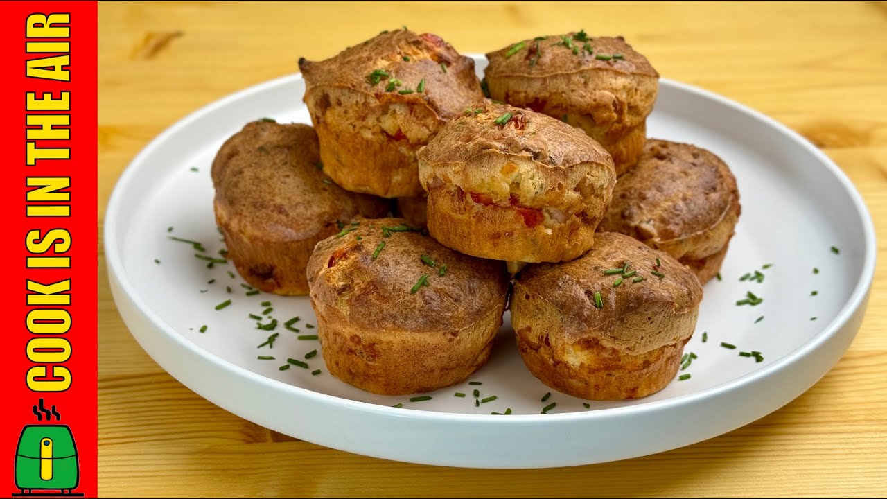 ΧΩΡΙΣ ΜΙΞΕΡ ! Αφράτα αλμυρά κεκάκια στο Αir fryer ΙΖΖΥ ΙΖ-8225 10Lt