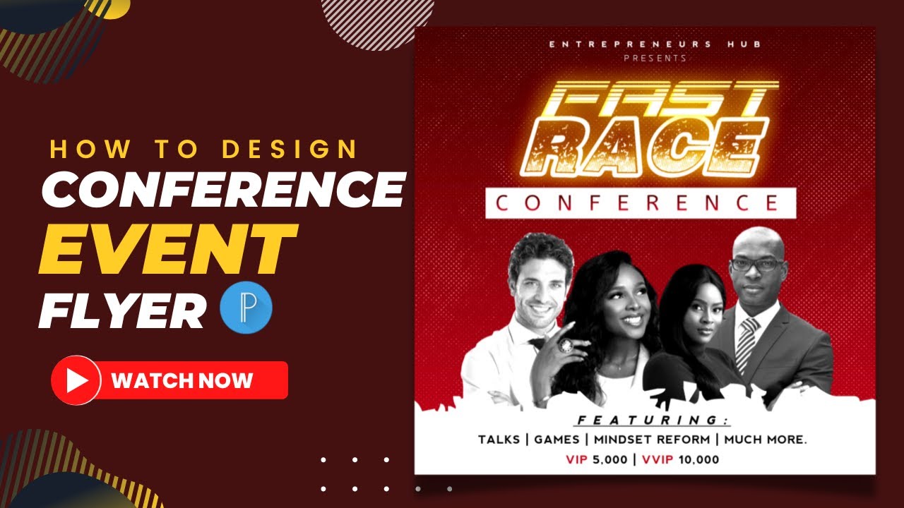 Creative Conference Event Flyer in PIXELLAB | ON ANDROID