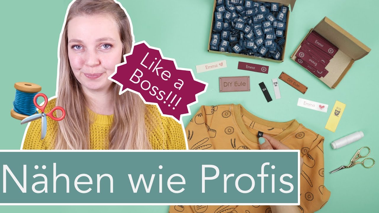 Kleidung professionalisieren: Größenlabels, Namensetiketten und Logo!