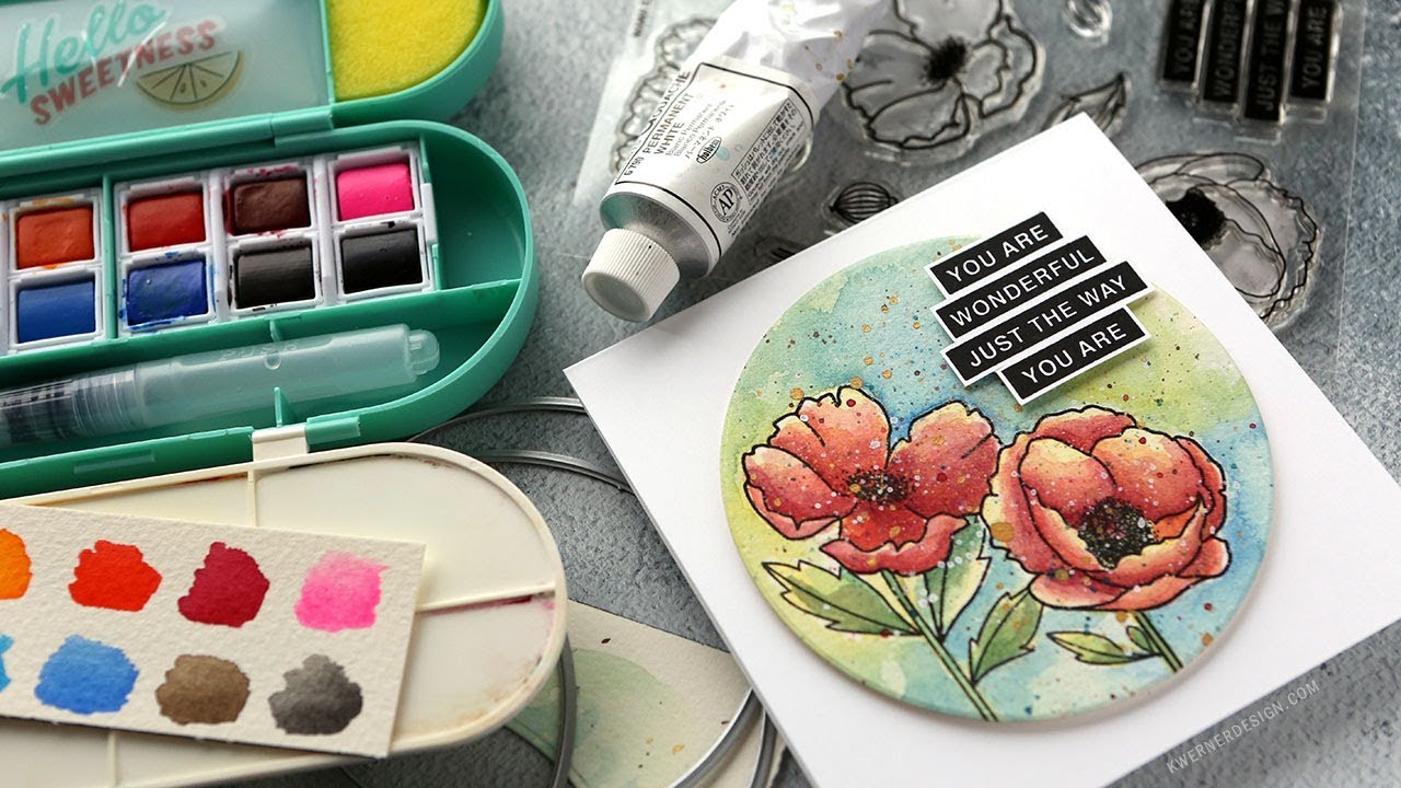 NEW Amy Tangerine Watercolor Set + Mama Elephant stamps