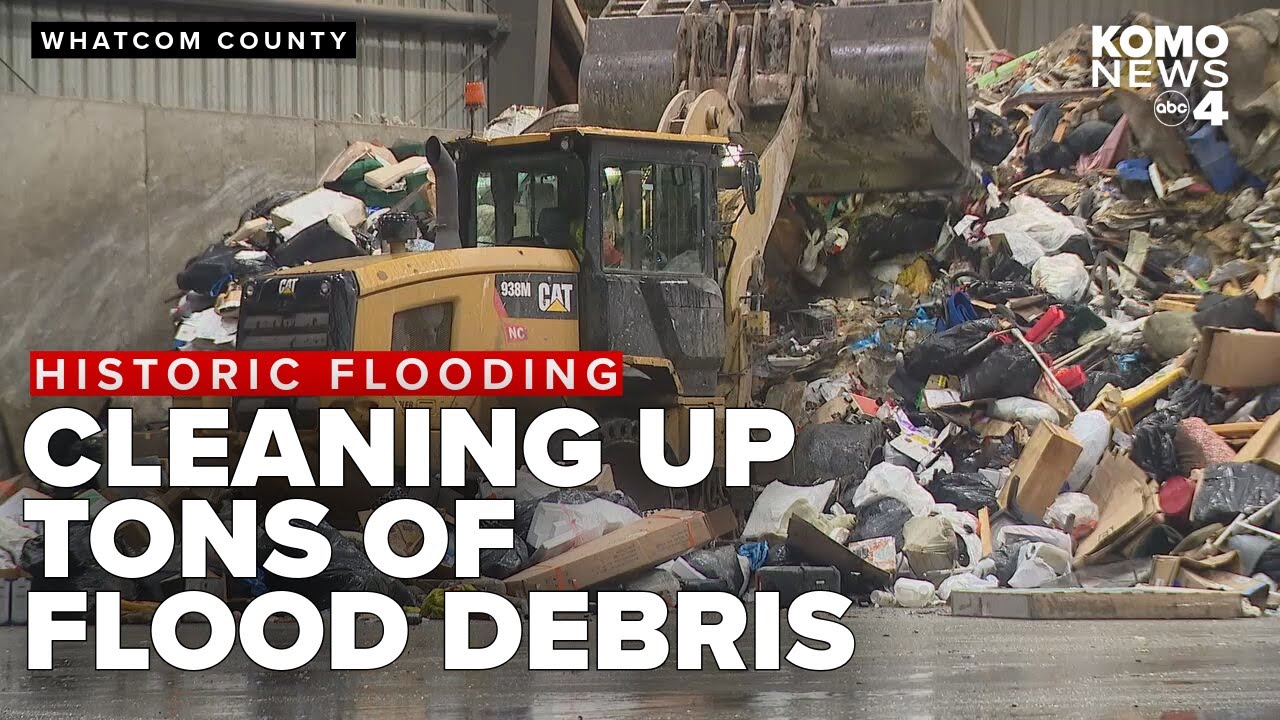 Cleaning up tons flood debris in Whatcom County