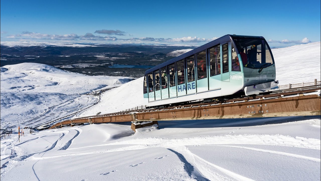 (FULL JOURNEY) I ride full journey of Cairngorm Mountain Railway with expiation 