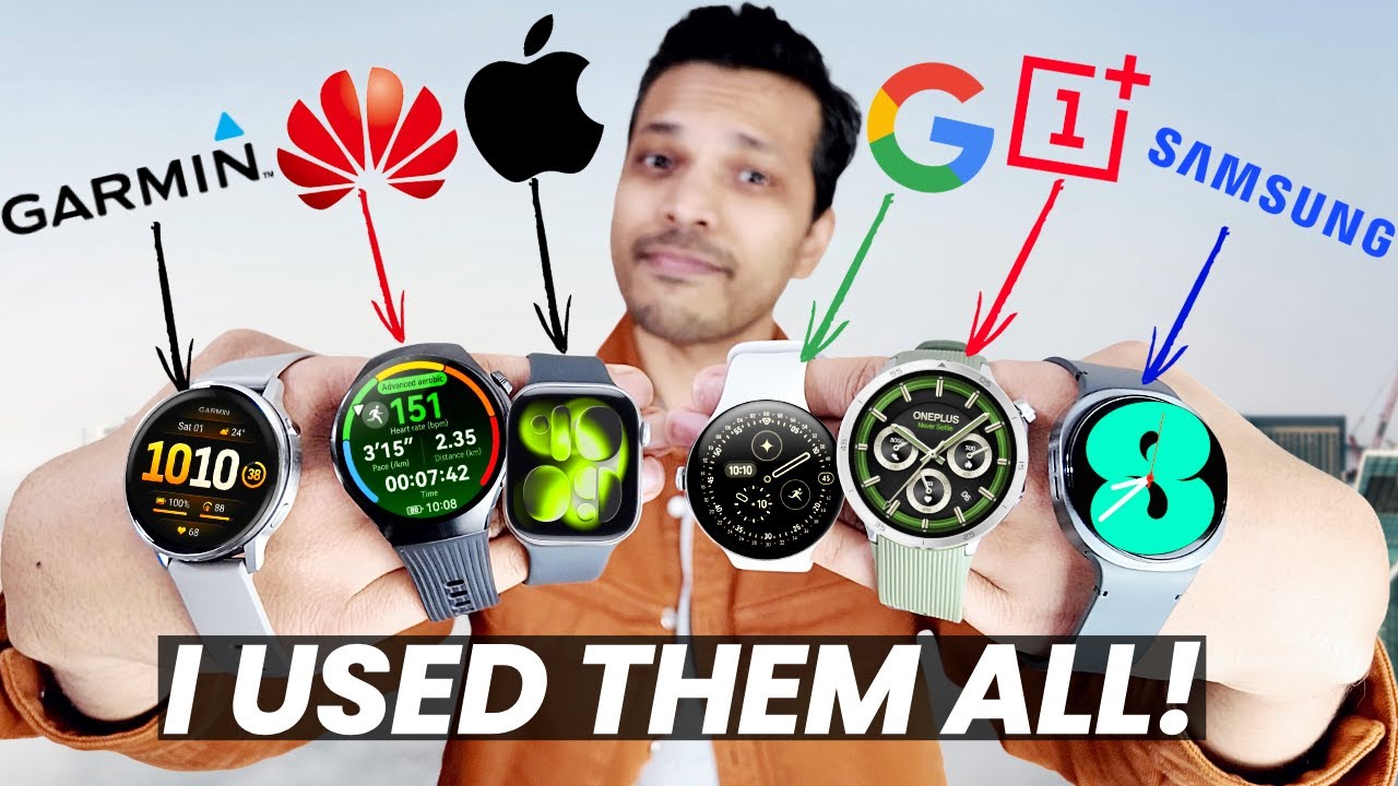 Apple Watch vs Garmin vs Galaxy Watch vs Pixel Watch vs OnePlus vs Huawei: One is BEST!