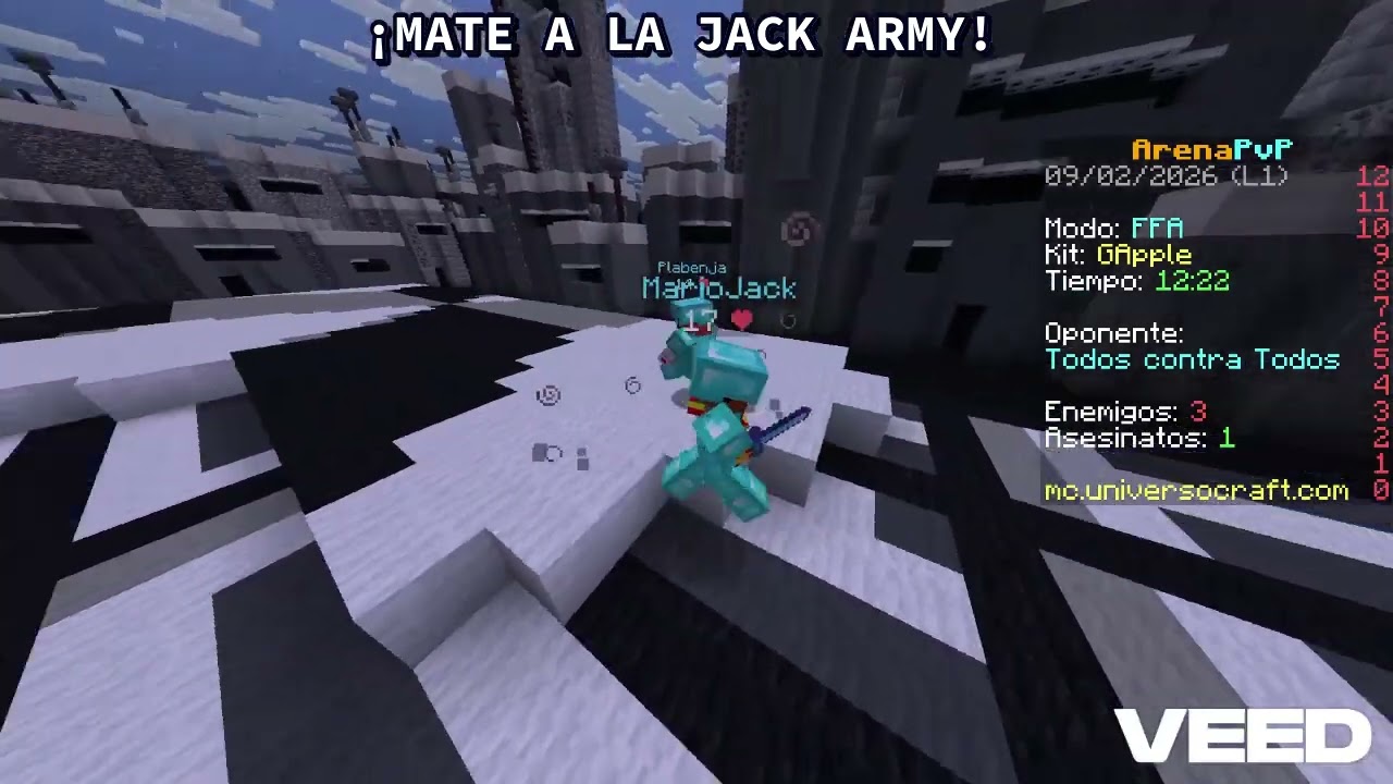 ¡MATE A LA JACK ARMY Y MARIO NO QUIERE 1V1! pruebas