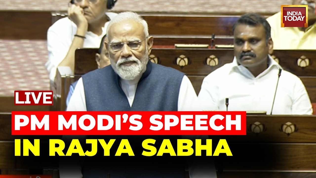 PM Modi Live: Prime Minister Narendra Modi Bids Farewell to Outgoing MPs from Rajya Sabha