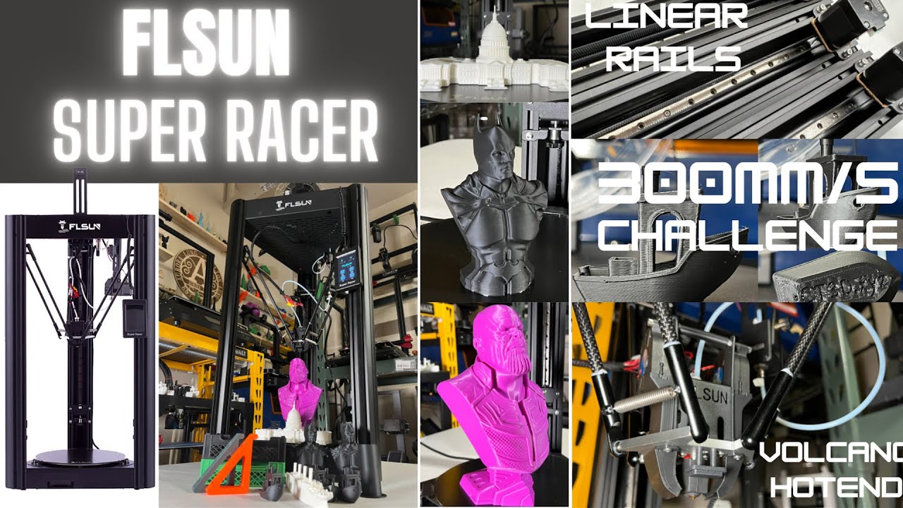 FLSUN SR Super Racer Delta 3D printer review: 300mm/s High-speed 3D printing challenge, Pros & Cons